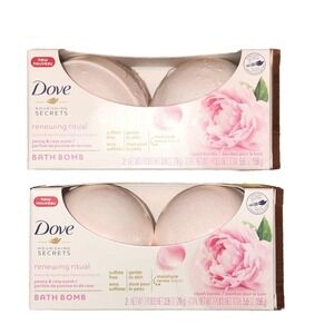2X Dove Nourishing Secrets Ritual Bath Bombs‎ Peony & Rose Scent 2.8 OZ  4pc NEW